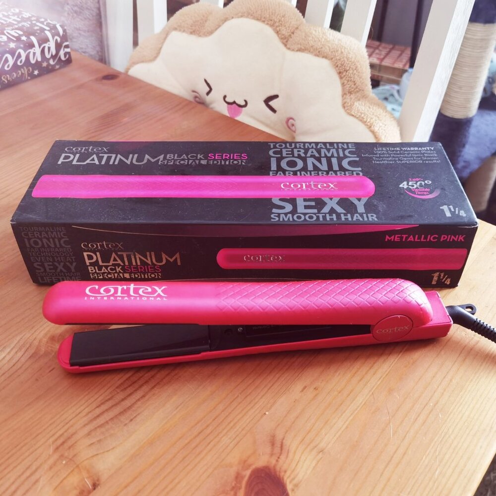 Cortex Hair Straightener Flat Iron Platinum Series PINK